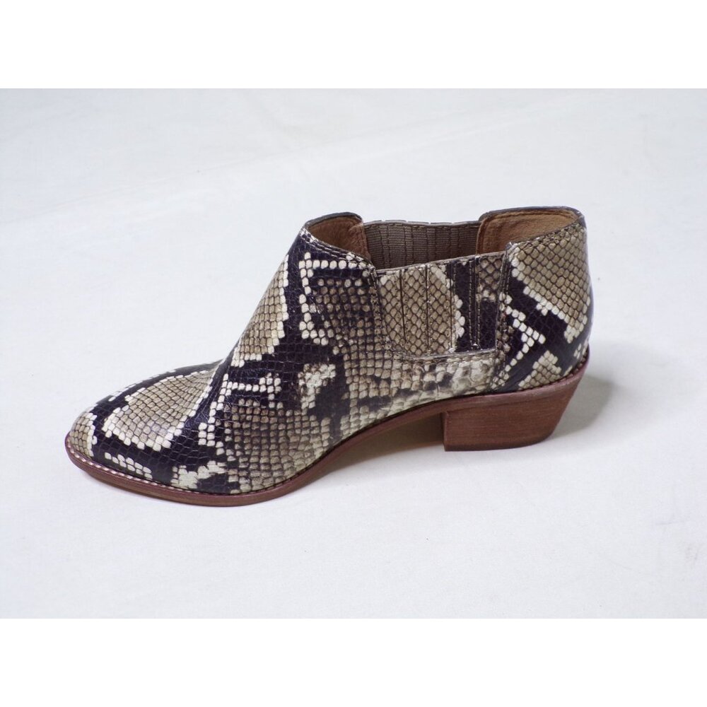 🆕 MADEWELL Sonia Chelsea Ankle Boot Bootie Brown Snakeskin Leather 6 - Picture 10 of 10
